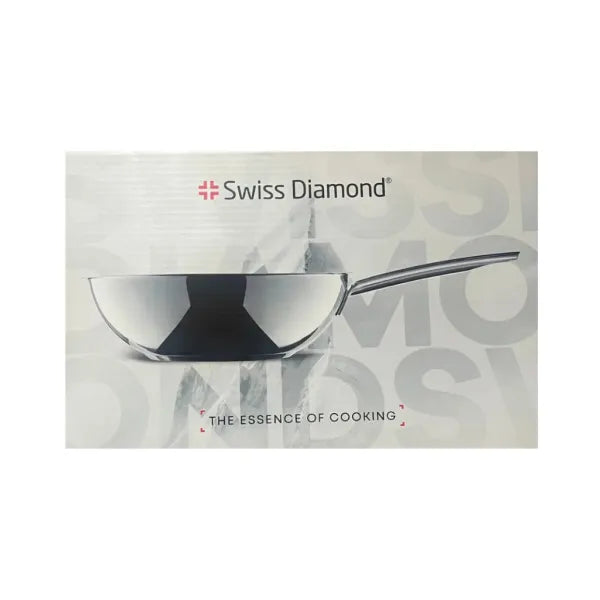 Swiss Diamond Stainless Steel Wok -28 cm